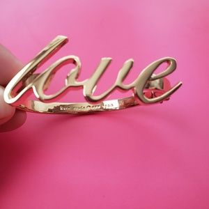 NWOT Kate Spade gold love bangle